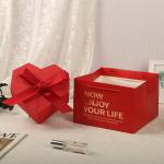 Gift Box Red #21*21*10cm - ប្រអប់កាដូរ Red #21*21*10cm