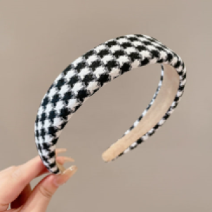 Headband D8 Women #Black and white - បូរសក់​ D8 Women #Black and white