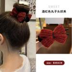 Clip Hair #wine red - ដង្កៀបគាបសក់​ #wine red