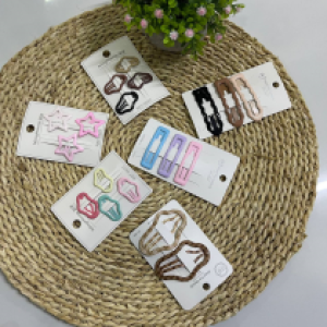 Clip Hair Plaid pattern~bow tie gripper, clip is about 12.5cm - ដង្កៀបគាបសក់​12.5cm