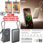 Power Bank 10000mAh (PD/QC) Wireless Magnetic Remax MC-01(CCC) - ថ្មជំនួយ សាកលឿនឥតខ្សែ ម៉ាញេទិក Remax MC-01 CCC 10000មីលីអំពែ