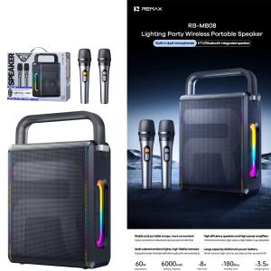 Speaker Bluetooth REMAX RB-MB08 60W - បាស់ប្ល៊ូធូសប្រើថ្ម REMAX RB-MB08 60W