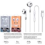 Earphone Wire Type-C Direct Remax RM-05a - កាសខ្សែ Type C ដោតផ្ទាល់ Remax RM-05a