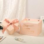Gift Box Pink #21*21*10cm - ប្រអប់កាដូរ Pink #21*21*10cm