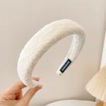 Headband D10 White tulle headband - បូរសក់ D10 White tulle headband