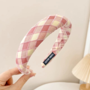 Headband D11 Pink wide-brimmed - បូរសក់ D11 Pink wide-brimmed