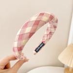 Headband D11 Pink wide-brimmed - បូរសក់ D11 Pink wide-brimmed