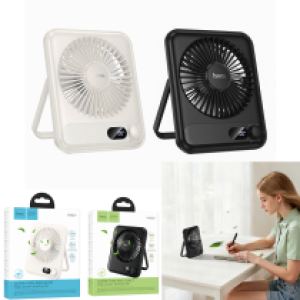 Fan Desk Rechargeable hoco HX607 - កង្ហាសាកថ្មលើតុ hoco HX607