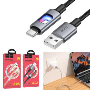 Cable Charger hoco U144 TypeC - ខ្សែសាកស្រោបក្រណាត់ hoco U144 Type-C