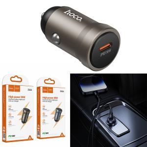 Power Car Charger hoco Z62A PD30W+QC3.0 Adaptor Only - ឆ្នាំសាកក្នុឡាន ហូកូ Z62A PD30W+QC3.0 ដុំ
