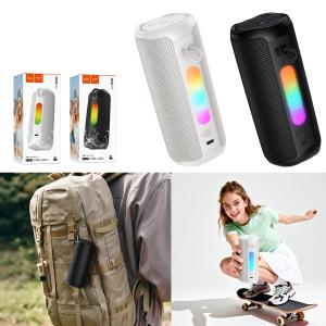 Speaker Bluetooth hoco HC50 colorful - បាស់ប្ល៊ូធូសប្រើថ្ម ហូកូ HC50 ភ្លើងគ្រប់ព័ណ