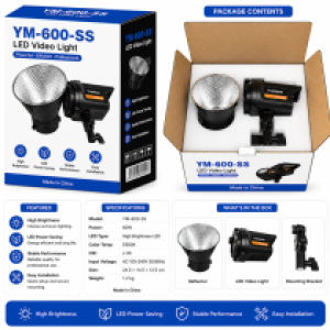 LED Lights Live cube YUANMAN YM-600-SS - អំពូលមូល ស៊ែលហ្វី mini cube