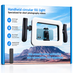 LED CAMERA FILL LIGHT Handheld Live K03 - អំពូលមូល ស៊ែលហ្វី K-03 យួដៃ