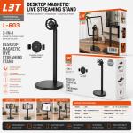 Holder desk stand live Magnetic L503 - ជើងទំរទូរសព្ទ័លើតុ ម៉ាញេទិក L503