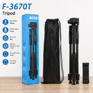 Holder Stand Tripod 360 F-3670T With Clipper 1.7m - ជើងត្រៃផត 360 F-3670T មានក្រចាប់ 1.7m