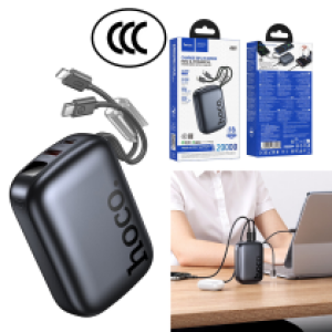 Power Bank 20000mAh PC/QC Set (iPhone/TypeC) hoco Q55 (CCC) - ថ្មជំនួយ hoco Q55 PC/QC ឈុត(iPhone/TypeC) 20000មីលីអំពែ (CCC)
