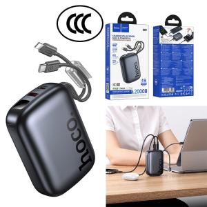Power Bank 20000mAh PC/QC Set (iPhone/TypeC) hoco Q55 (CCC) - ថ្មជំនួយ hoco Q55 PC/QC ឈុត(iPhone/TypeC) 20000មីលីអំពែ (CCC)