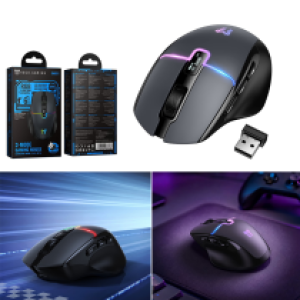 Mouse Dual Mode(2.4G+Bluetooth) hoco GM651 Rechargeable - ម៉ៅអត់ខ្សែ សាកថ្មបាន និង ប៊្លូធូស+2.4G hoco GM651