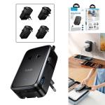 Universal Charger hoco AC35 (3port 2Type-C+1USB) 3A - ឆ្នាំងសាក AC35 ប្រភេទ Universal ស្តើង មាន 3port 2TypeC+1USB
