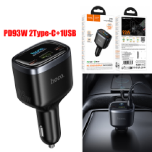 Power Car Charger PD93W/QC(2C+1USB) hoco Z70 No Cable - ឆ្នាំសាកក្នុឡាន ហូកូ Z70 PD93W/QC3.0 (2C+1USB) អត់មានខ្សែ