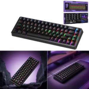 Keyboard gaming RGB mechanical hoco GM703 - ក្តារចុចលេងហ្គេម RGB មេកានិច hoco GM703
