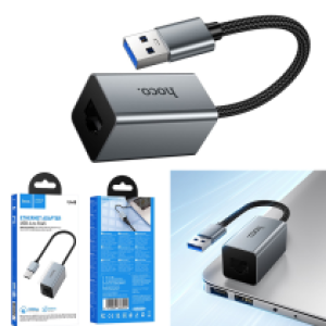 Converter Adapter USB to RJ45 100Mbs hoco UA48 - ដុំបំបែក ហូកូ UA48(USB to RJ45 100Mbs)