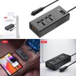 Inverter Car Cigarette XO CZ027 DC-12V to AC-220V 200W - ដុំបំឡែងភ្លើង XO CZ027 DC-12V ទៅ AC-220V 200វ៉ាត់