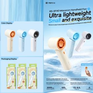 Fan Mini chargeable handheld Remax RS-SF40 - កូនកង្ហារសាកថ្ម កាន់ដៃ Remax RS-SF40