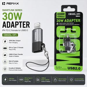 Converter (I to C) Remax CB32 (L-CF) - ឌុយបំឡែង iPhone to TypeC Remax CB32 (L-CF)