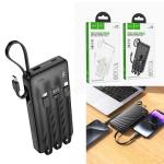 Power Bank 10000mAh hoco J146 set 3in1 - ថ្មជំនួយ hoco J146 10000មីលីអំពែ ឈុតក្បាល 3