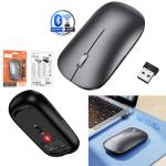 Mouse Dual Mode(2.4G+Bluetooth) hoco GM43 Rechargeable - ម៉ៅអត់ខ្សែ សាកថ្មបាន និង ប៊្លូធូស+2.4G hoco GM43
