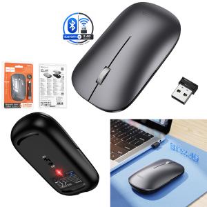 Mouse Dual Mode(2.4G+Bluetooth) hoco GM43 Rechargeable - ម៉ៅអត់ខ្សែ សាកថ្មបាន និង ប៊្លូធូស+2.4G hoco GM43