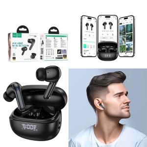 Earphone Bluetooth TWS hoco EQ5 ANC+ENC noise reduction - កាសប៊្លូធូសឥតខ្សែ មានមុខងារកាត់បន្ថយសំឡេងរំខាន មួយគូ hoco EQ5