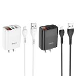 Power Charger Hoco C86 LED display iPhone Cable - ឆ្នាំងសាក ហូកូ C86 រុនសាក 2 មានអេក្រង់អំពែមានខ្សែ iPhone