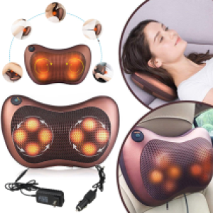 Massager neck pillow 4 balls - ម៉ាស្សាករ ឃ្លី 4 គ្រាប់