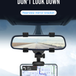 Holder Car Clip on Rearview mirror XO C70  - ជើងចាប់ទូរសព្ទ័ គាបកញ្ចក់មើលក្រោយឡាន XO C70