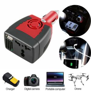 Inverter Car Cigarette DC-12V to AC-220V 150W - ដុំបំឡែងភ្លើង DC-12V ទៅ AC-220V 150វ៉ាត់