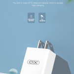 Power Charger XO L65 2.4A Set iPhone - ឆ្នាំងសាក អ៊ីចអូ L65 រុន USB 2 មានខ្សែ iPhone