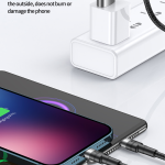 Cable Charger XO NB-Q191 40W 3in1(Micro,iPhone,Type C) - ខ្សែសាកក្រណាត់ XO NB-Q191 40W 3in1(Micro,iPhone,Type C)