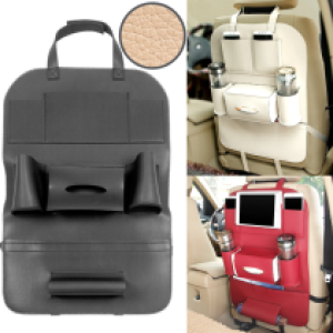 Car Bag Seat Storage Leather - អៀមកៅអីឡាន ស្បែក