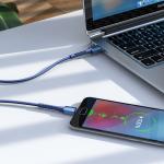 Cable Charger hoco X71 Micro - ខ្សែសាកក្រណាត់ ហូកូ X71 Micro