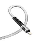 Cable Charger hoco U105 iPhone Treasure jelly - ខ្សែសាក ហូកូ U105 ជ័រទន់ ក្បាល iPhone