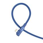 Cable Charger PD20W Hoco U108 iPhone 1.2m - ខ្សែសាកស្រោបក្រណាត់ ហូកូ​ U108 PD អាយហ្វូន