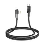Cable Charger PD20W Hoco U108 iPhone 1.2m - ខ្សែសាកស្រោបក្រណាត់ ហូកូ​ U108 PD អាយហ្វូន