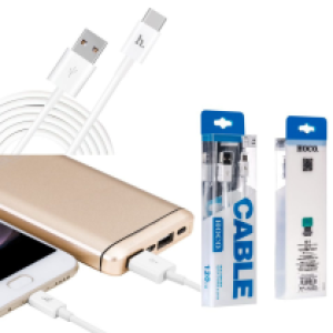 Cable Charger Hoco UPT02 Type C - ខ្សែសាក ហូកូ UPT02 ក្បាល TypeC