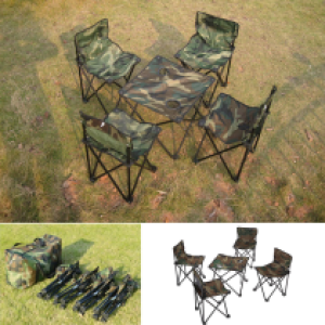 Chair Army Set 5in1 Para - កៅអី ឈុត តុ១ កៅអី ៤ ប៉ារ៉ា