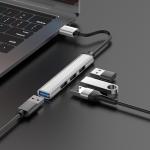 HUB Converter USB to USB3.0/USB2.0*3 hoco HB26 - ដុំបំបែក USB ហូកូ HB26(USB to USB3.0+USB2.0*3)