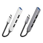 Converter TypeC to USB3.0/USB2.0*3 hoco HB26 Hub 4in1 - ដុំបំបែក USB ហូកូ HB26(Type-C to USB3.0+USB2.0*3)