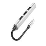 Converter TypeC to USB3.0/USB2.0*3 hoco HB26 Hub 4in1 - ដុំបំបែក USB ហូកូ HB26(Type-C to USB3.0+USB2.0*3)