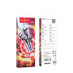 Cable Charger 4in1 hoco X76(Micro+iPhone+2Type-C) - ខ្សែសាកក្រណាត់ ហូកូ X76 4in1 2ថាយស៊ី+ម៉ាយក្រូ+អាយហ្វូន